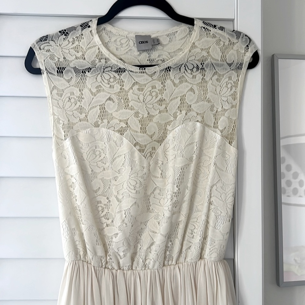 ASOS beige dress size small